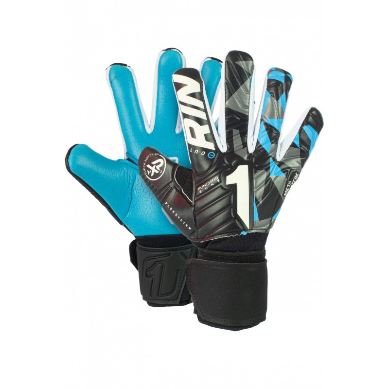 Guantes Rinat Meta Tactik GK Semi Infantil Azul Negro