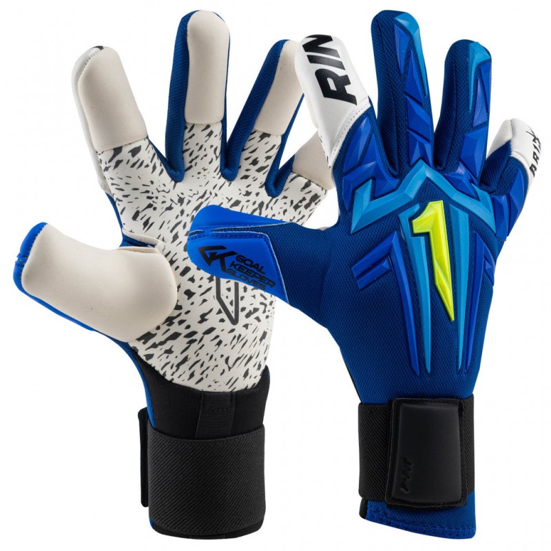 Guantes de Portero Rinat Aries X Prime Inf Azul Blanco