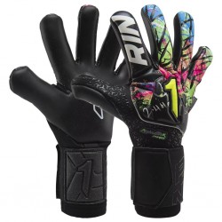 Guantes de portero Rinat Asimetrik Spines Pro Negro Verde Rosa