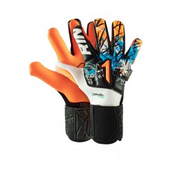 Guantes de portero Rinat Asimetrik TX Pro Blanco Naranja Azul