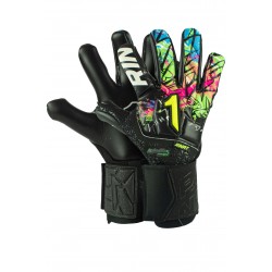 Guantes de portero Rinat Asimetrik NG Pro Negro Verde Azul Rosa